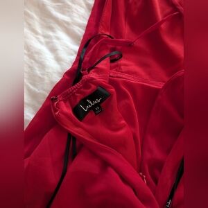 Red Lulu's Backless Party Dress